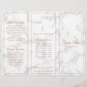 Moderner Marmor Elegante Business Trifold Broschür