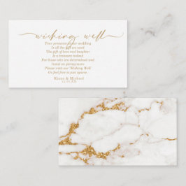 Moderner Marmor-Glitzer, der gut V2 Gold ID816 wün Begleitkarte