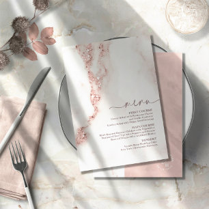 Moderner Marmor Glitzer Hochzeit Rose Gold ID816