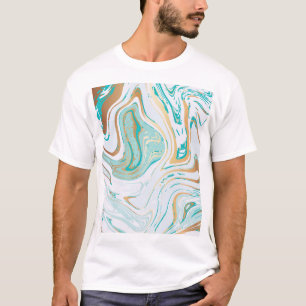 Moderner Marmor: Luxuriöses Texturdesign T-Shirt