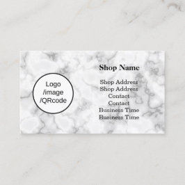 Moderner Marmorladen Visitenkarte