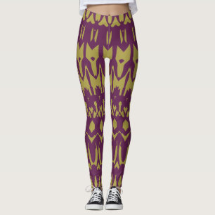 Moderner MaronenSenf "Ratti_Creative_Arts" Leggings