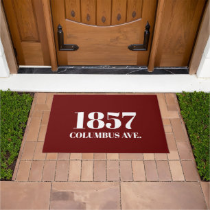 Moderner Marowein Custom Street Adresse Fußmatte