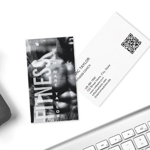 Moderner maskuliner Mann Fitness-Trainer Coach Visitenkarte