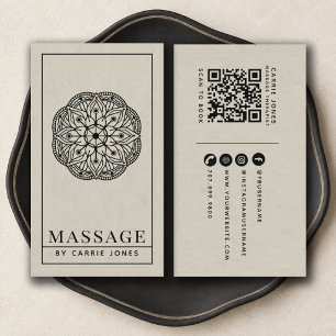 Moderner Massagetherapeut Visitenkarte