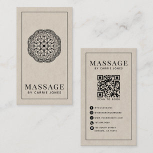 Moderner Massagetherapeut Visitenkarte