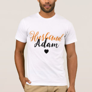 Moderner Maßgeschneiderter Ehemann Name - Speziell T-Shirt