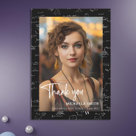 Moderner Mathematik Script Foto Abschluss Dankeskarte