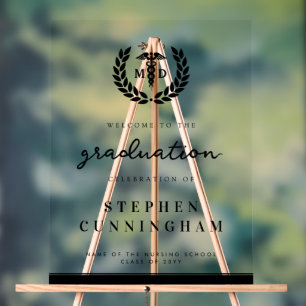 Moderner MD Doktor der Medicine Med School Abschlu Acrylschild