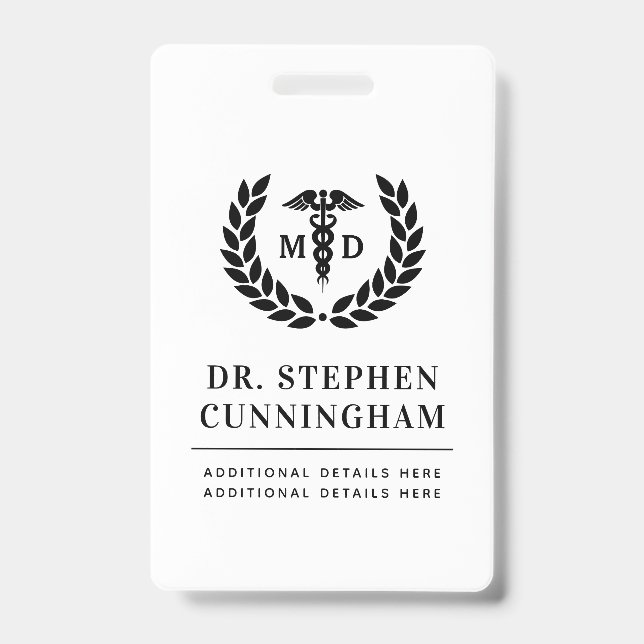 Moderner MD Doktor der Medicine Med School Abschlu Ausweis (Vorderseite)