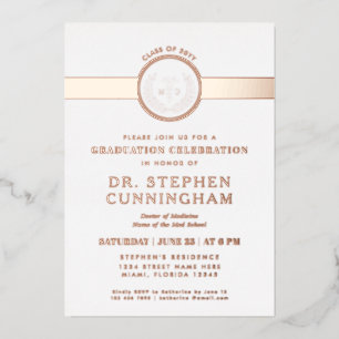 Moderner MD Doktor der Medicine Med School Abschlu Folieneinladung