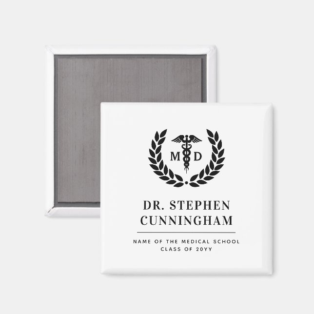 Moderner MD Doktor der Medicine Med School Abschlu Magnet (Vorderseite/Rückseite)