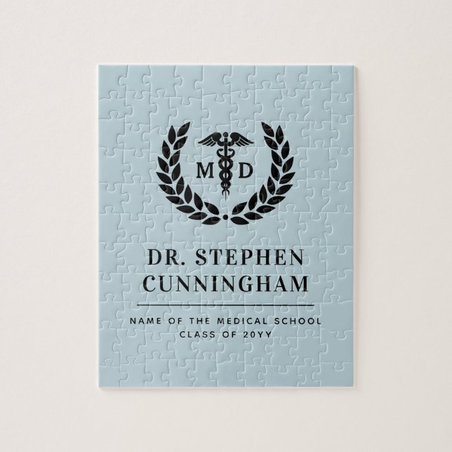 Moderner MD Doktor der Medicine Med School Abschlu Puzzle (Vertikal)