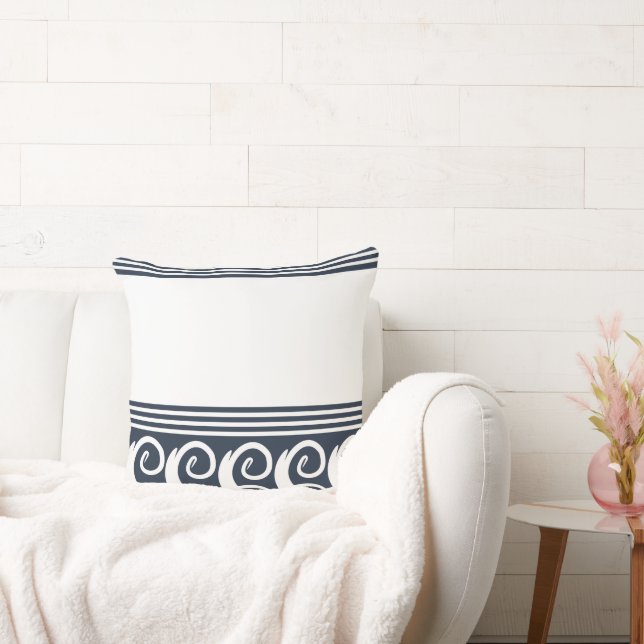 Moderner Meander Kissen (Liege)