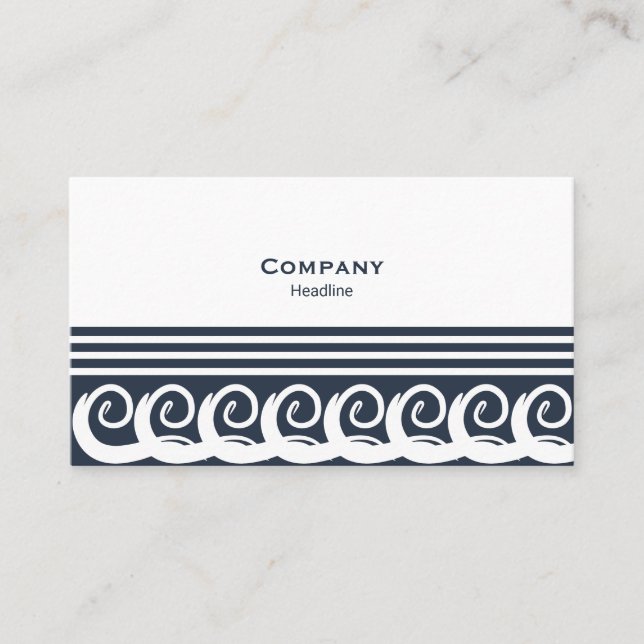 Moderner Meander Visitenkarte (Vorderseite)