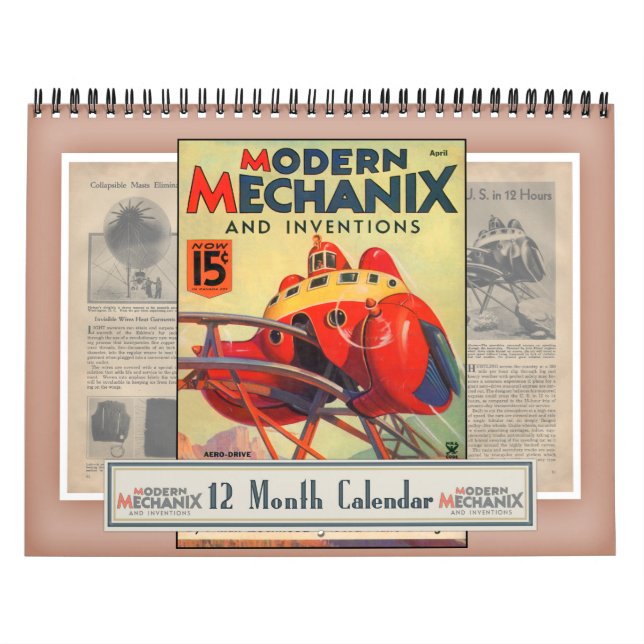 Moderner Mechanix u. Erfindungs-Kalender Kalender (Titelbild)