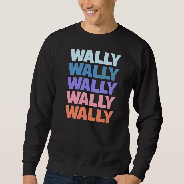 Moderner, mehrfacher Text Sweatshirt (Vorderseite)