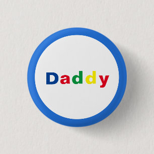 Moderner mehrfarbiger Daddy Button