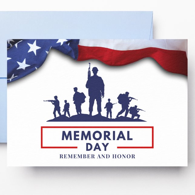 Moderner Memorial Day Postkarte (Von Creator hochgeladen)