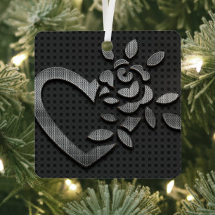 Moderner Metallic-Platz Ornament Aus Metall