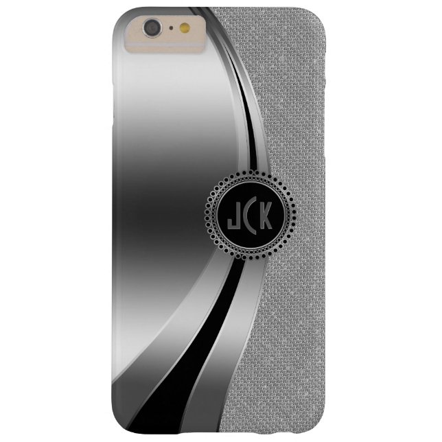 Moderner Metallischer Silber & Diamonds Glitzer Case-Mate iPhone Hülle (Rückseite)