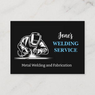 Moderner Metallschweißer, Fabrikator, Unternehmer Visitenkarte