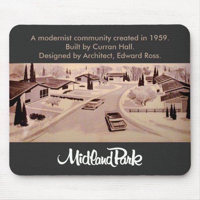 Moderner Midland Park Toronto Mousepad Mitte des J (Vorne)