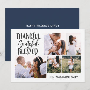 moderner Minimal 4 Foto Erntedank Juli 4. Urlaub Feiertagskarte