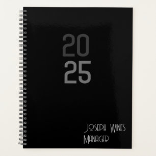 Moderner Minimal Black 2025 Planer