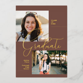 Moderner Minimal Boho | ABSCHLUSS FOTO PARTY Folieneinladung