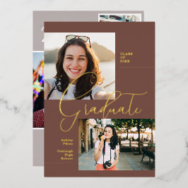 Moderner Minimal Boho | ABSCHLUSS FOTO PARTY Folieneinladung