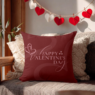 Moderner Minimal Chic Musikplayer Valentinstag Kissen