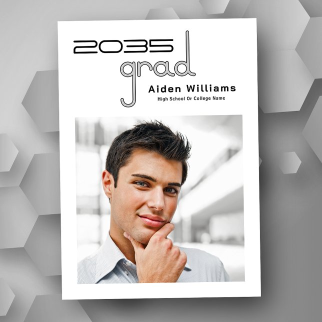 Moderner Minimal einzigartiger High Tech Foto Absc Ankündigung (Available in high quality print or instant download for quick messaging, email or self printing.)