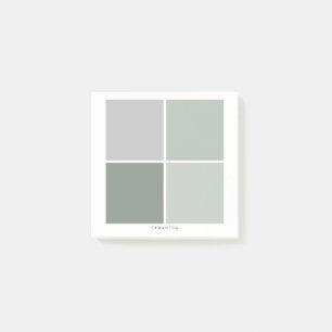 Moderner Minimal Sage Green Planner Post-it Klebezettel