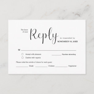 Moderner Minimal, UAWG, Schwarzer Schriftart, Reak Begleitkarte