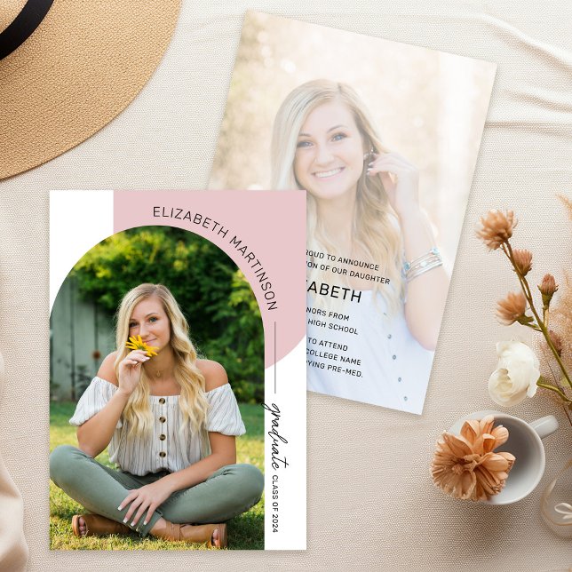 Moderner Minimaler Arch 2 Foto Abschluss Ankündigung (Von Creator hochgeladen)