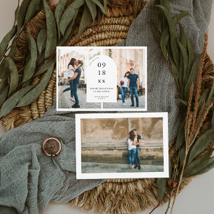 Moderner Minimaler Bogen 3 FOTO SAVE THE DATE