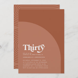 Moderner, minimaler geometrischer Terrakotta Gebur