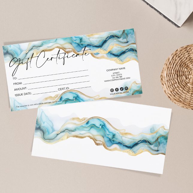 moderner minimaler Geschenkgutschein hinzufügen (Von Creator hochgeladen)