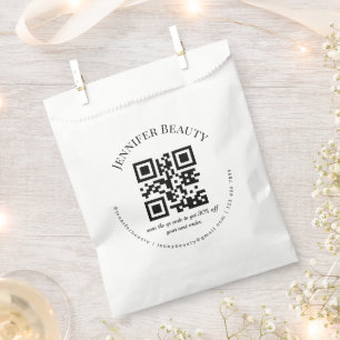 moderner minimaler QL-Code für Kleinunternehmen Geschenktütchen