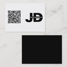 Moderner Minimaler QR-Code einfach sauber Visitenkarte