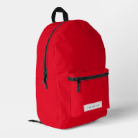 Moderner Minimaler Red Solid Color Individuelle Na