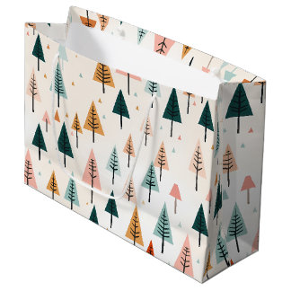 Moderner Minimaler Weihnachtsbaum Große Geschenktüte