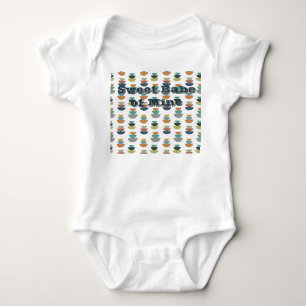 Moderner Minimalismus der Mitte des Jahrhunderts Baby Strampler