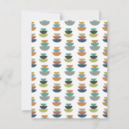 Moderner Minimalismus der Mitte des Jahrhunderts Mitteilungskarte