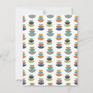 Moderner Minimalismus der Mitte des Jahrhunderts Mitteilungskarte