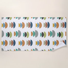 Moderner Minimalismus der Mitte des Jahrhunderts Strandtuch