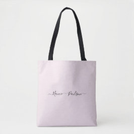 Moderner Minimalistisch Blush Pink Script Individu
