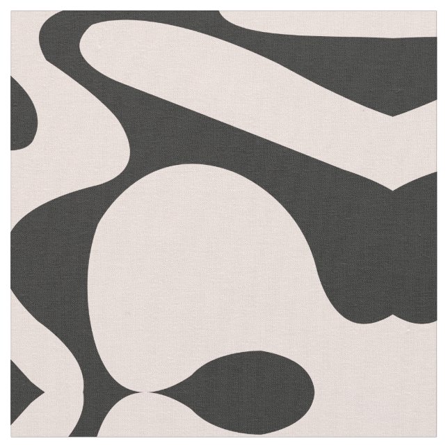 Moderner Minimalistisch rosa Schwarzer Farbblock A Stoff (Nahaufnahme)