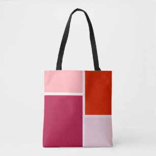 Moderner Minimalistisch roter rosa Farbblock